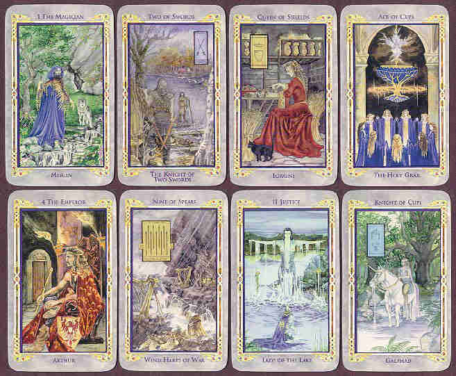 Arthurian Tarot Cards - Card's & Book Set