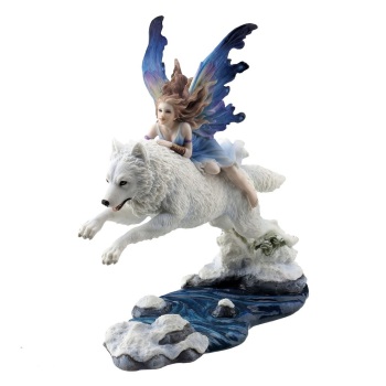 Free Spirit - Fairy & Wolf - Figurine