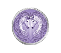 Unicorn Heart By Anne Stokes - Round Coin Purse