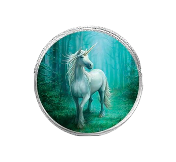 Forest Unicorn By Anne Stokes - Round Coin Purse