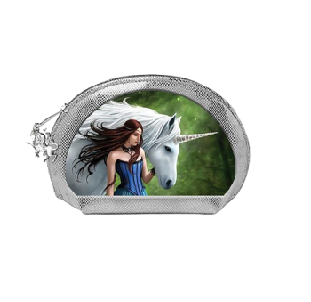 Enchanted Pool - Unicorn & Maiden Make Up Bag By Anne Stokes