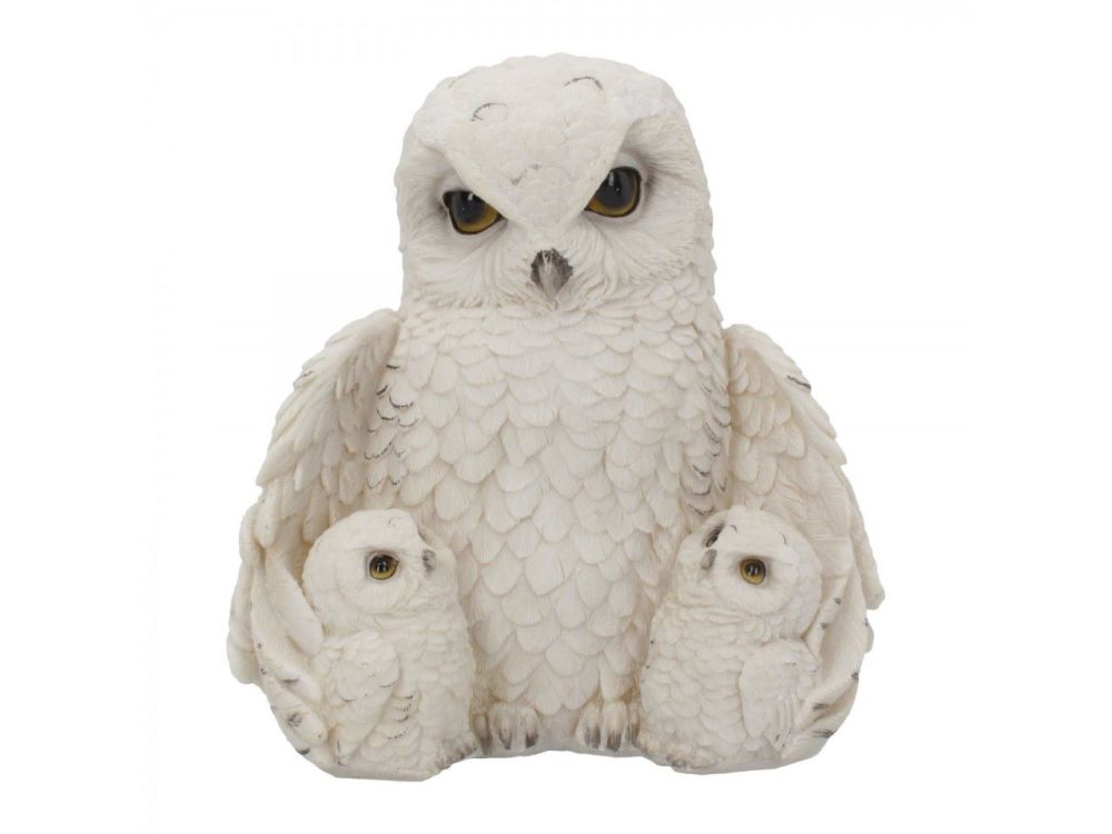 Feathered Family Owl Figurine