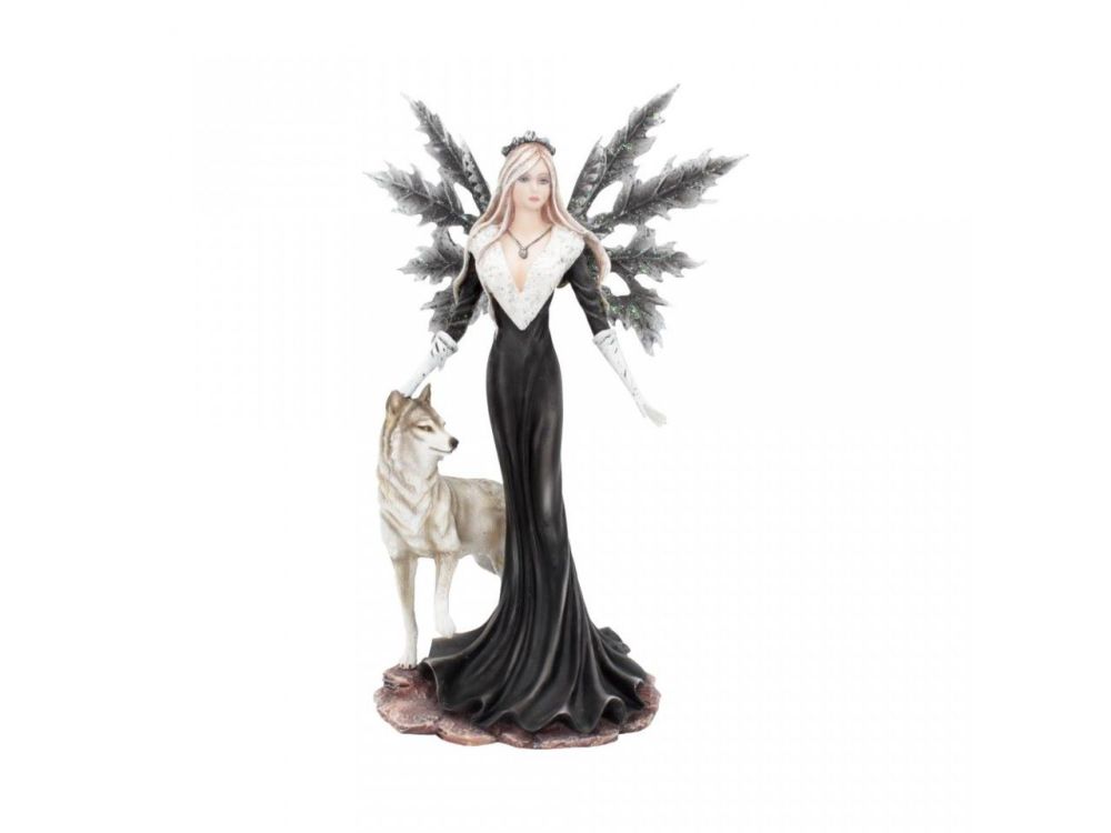 Dark Aura - Premium Fairy & Wolf Figurine