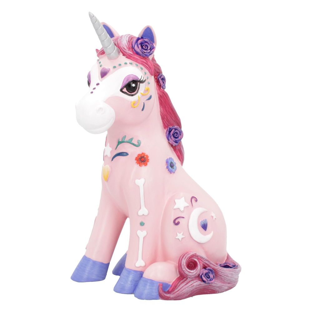 Candycorn - Pink Calavera Unicorn Figurine