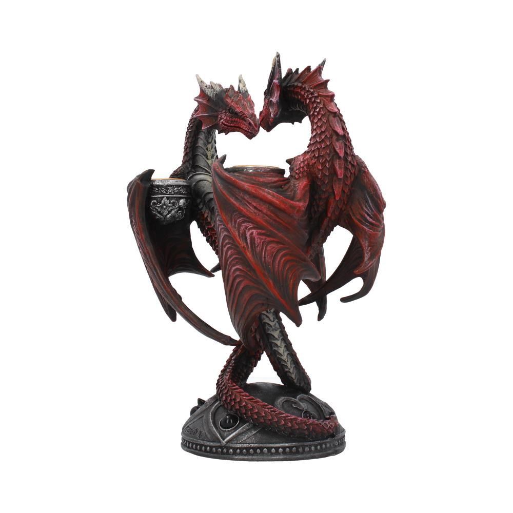 Dragon Heart (Valentines Edition) - Candlestick Holder By Anne Stokes
