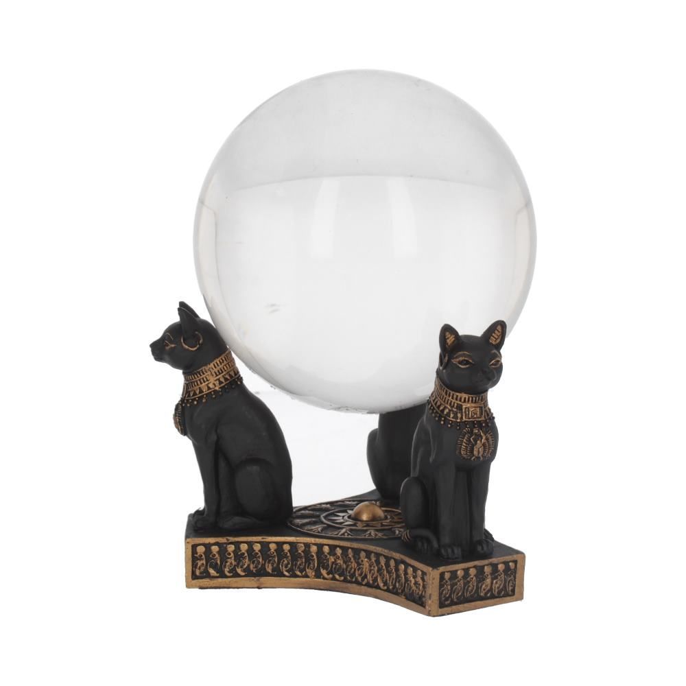 Bastet's Honour - Egyptian Goddess Cat Crystal Ball Holder