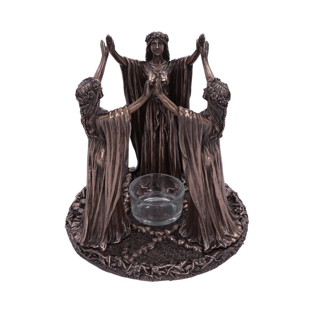 Three Wiccan Females - Ritual Ceremony Tea Light Candle Holder 