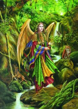 Uriel  - Archangel Greeting Card
