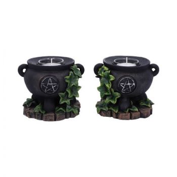 Ivy Cauldron Candle Holders (Set of 2)