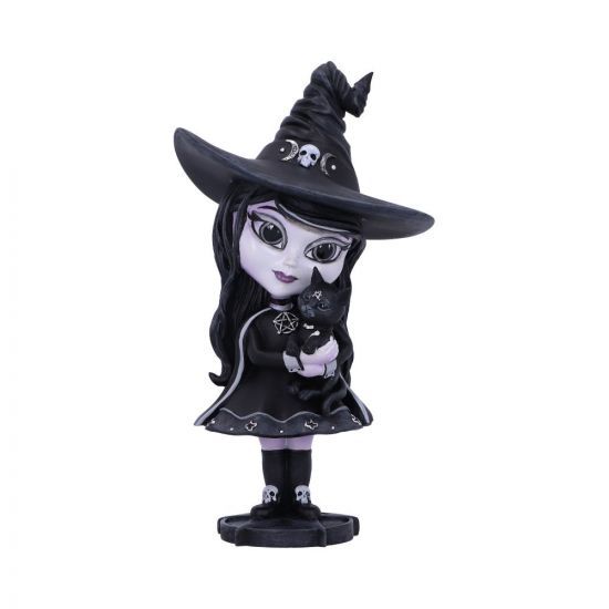 Hexara - Witch & Black Cat Figurine
