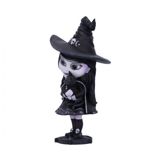 Hexara - Witch & Black Cat Figurine