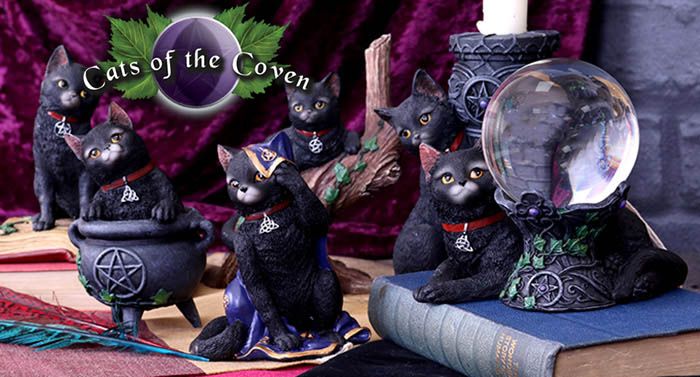 Nemesis Now Mystic Kitty Spirit Board Black Cat Figurine