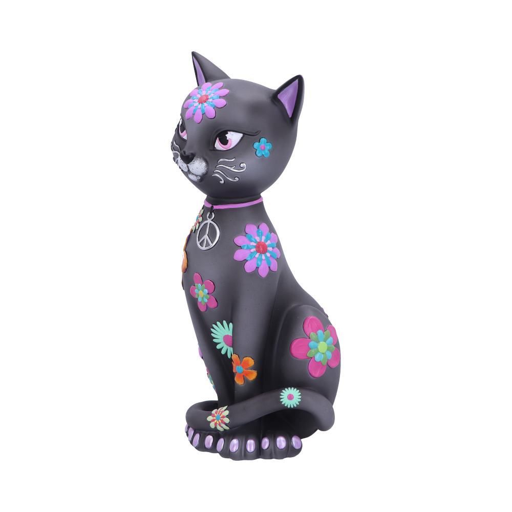 Hippy Kitty - Cat Figurine