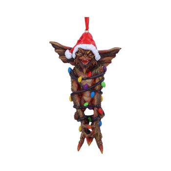 Officially Licensed Gremlins Mohawk in Fairy Lights Hanging Christmas Ornament