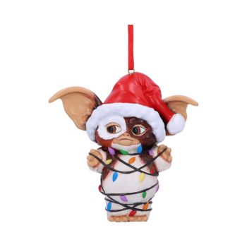 Officially Licensed Gremlins Gizmo in Fairy Lights Hanging Christmas Ornament