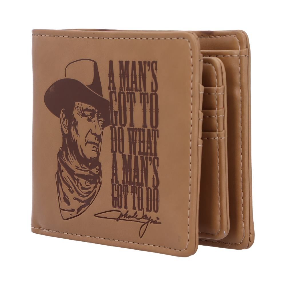 Officially Licensed John Wayne 'A Mans Got To Do What A Mans Got To Do' Wallet