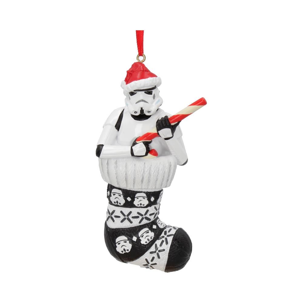 Stormtrooper in Stocking - Officially Licensed Hanging Christmas Figurine