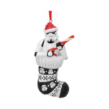 Officially Licensed Original Stormtrooper in Stocking Hanging Christmas Ornament