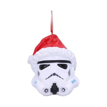 Officially Licensed Original Stormtrooper in Santa Hat Hanging Christmas Ornament