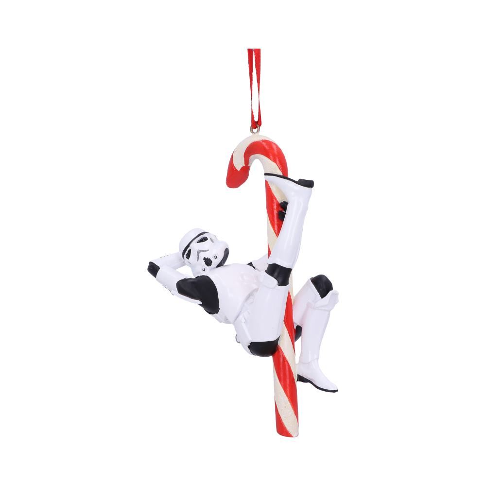 Officially Licensed Original Stormtrooper with Candy Cane Hanging Christmas Ornament