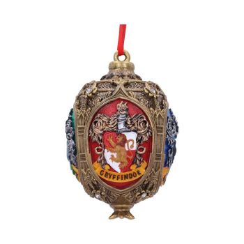 Officially Licensed Harry Potter Hogwarts Four Houses Hanging Christmas Ornament