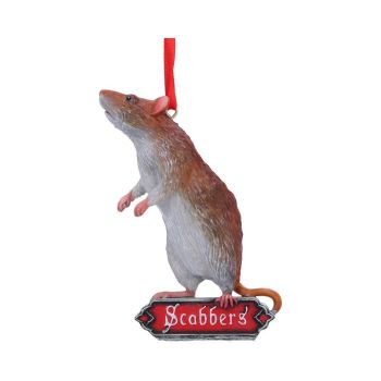 Officially Licensed Harry Potter Scabbers Rat Hanging Christmas Ornament