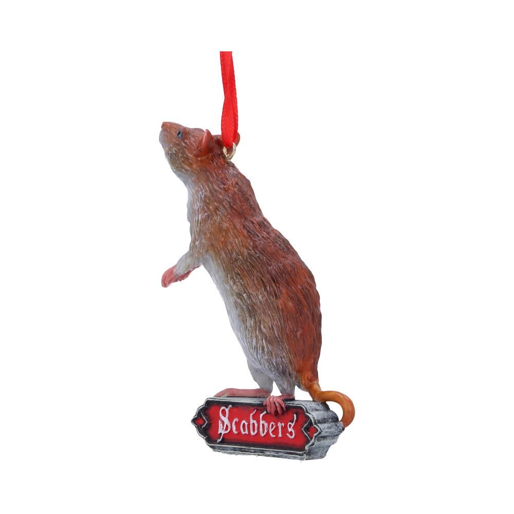 Officially Licensed Harry Potter Scabbers Rat Hanging Christmas Ornament