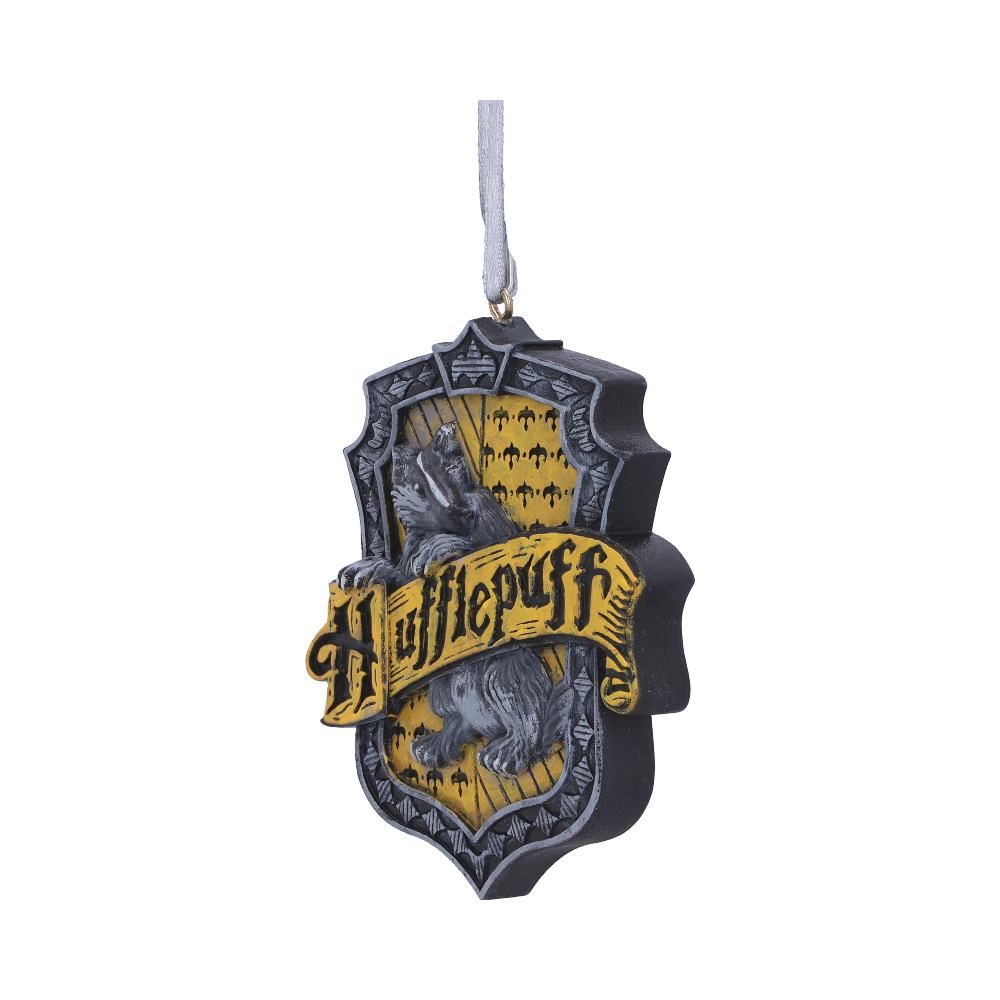 Officially Licensed Harry Potter Hufflepuff Crest Hanging Christmas Ornament