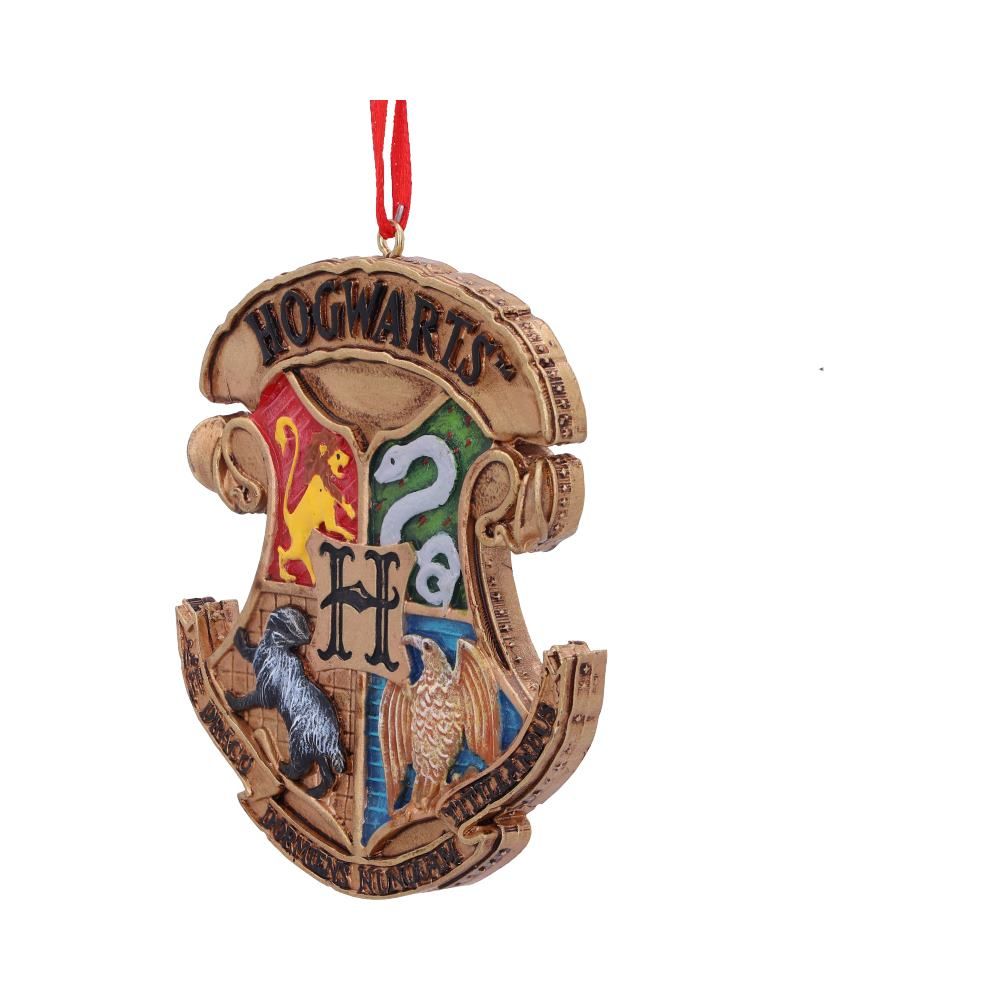 Officially Licensed Harry Potter Hogwarts Crest Hanging Christmas Ornament