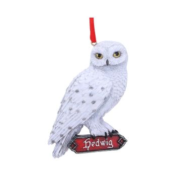 Officially Licensed Harry Potter Hedwig's Rest Owl Hanging Christmas Ornament