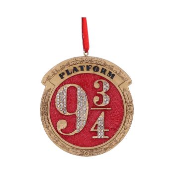 Officially Licensed Harry Potter Platform 9 3/4 Hanging Christmas Ornament
