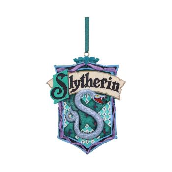 Officially Licensed Harry Potter Slytherin Crest Hanging Christmas Ornament
