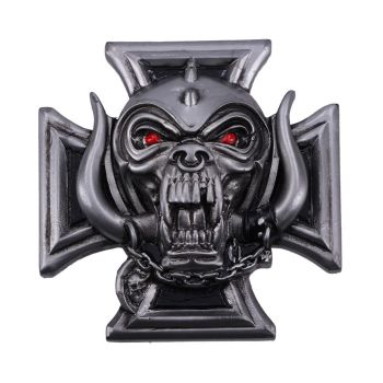 Officially Licensed Motörhead Snaggletooth Warpig Iron Cross Fridge Magnet