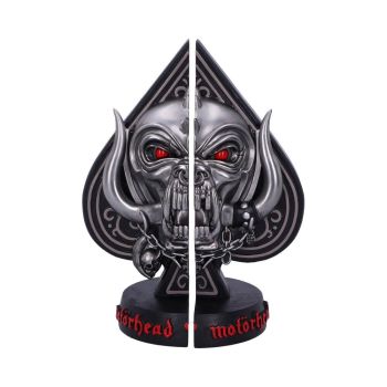 Officially Licensed Motörhead Ace of Spades Snaggletooth Warpig Bookends