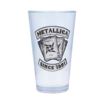 Officially Licensed Metallica Dealer Glass Drinking Tumbler