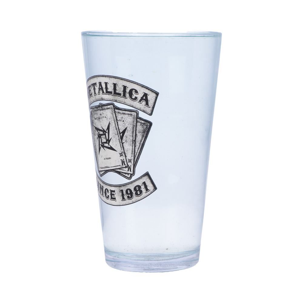 Officially Licensed Metallica Dealer Glass Drinking Tumbler