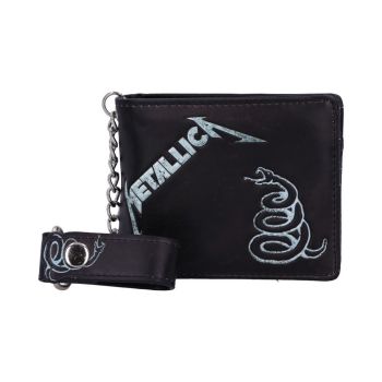 Officially Licensed Metallica The Black Album Wallet With Chain
