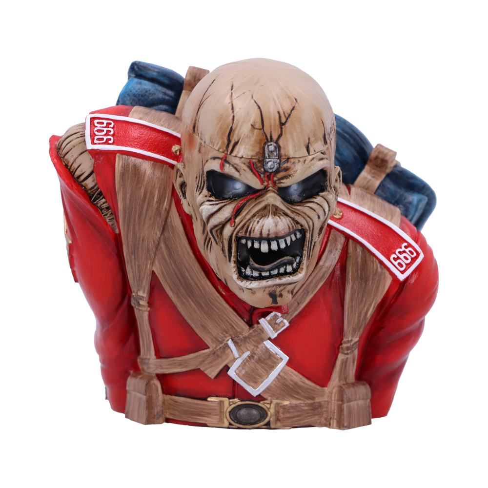 Officially Licensed Iron Maiden The Trooper Bust Storage Trinket Box