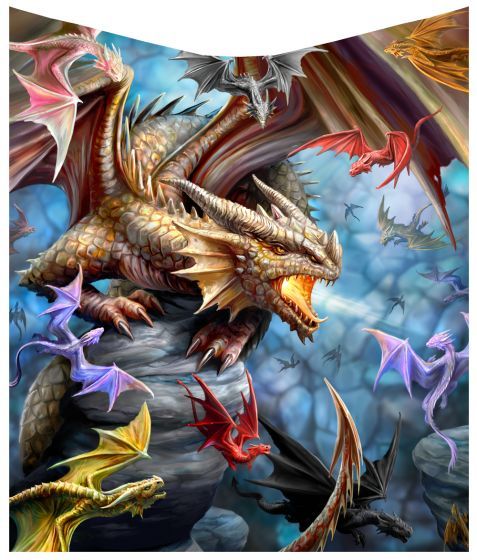 Dragon Clan Throw By Anne Stokes