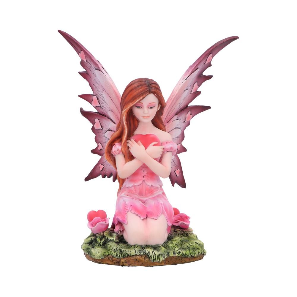 Corissa - Kneeling Fairy Holding Heart Figurine