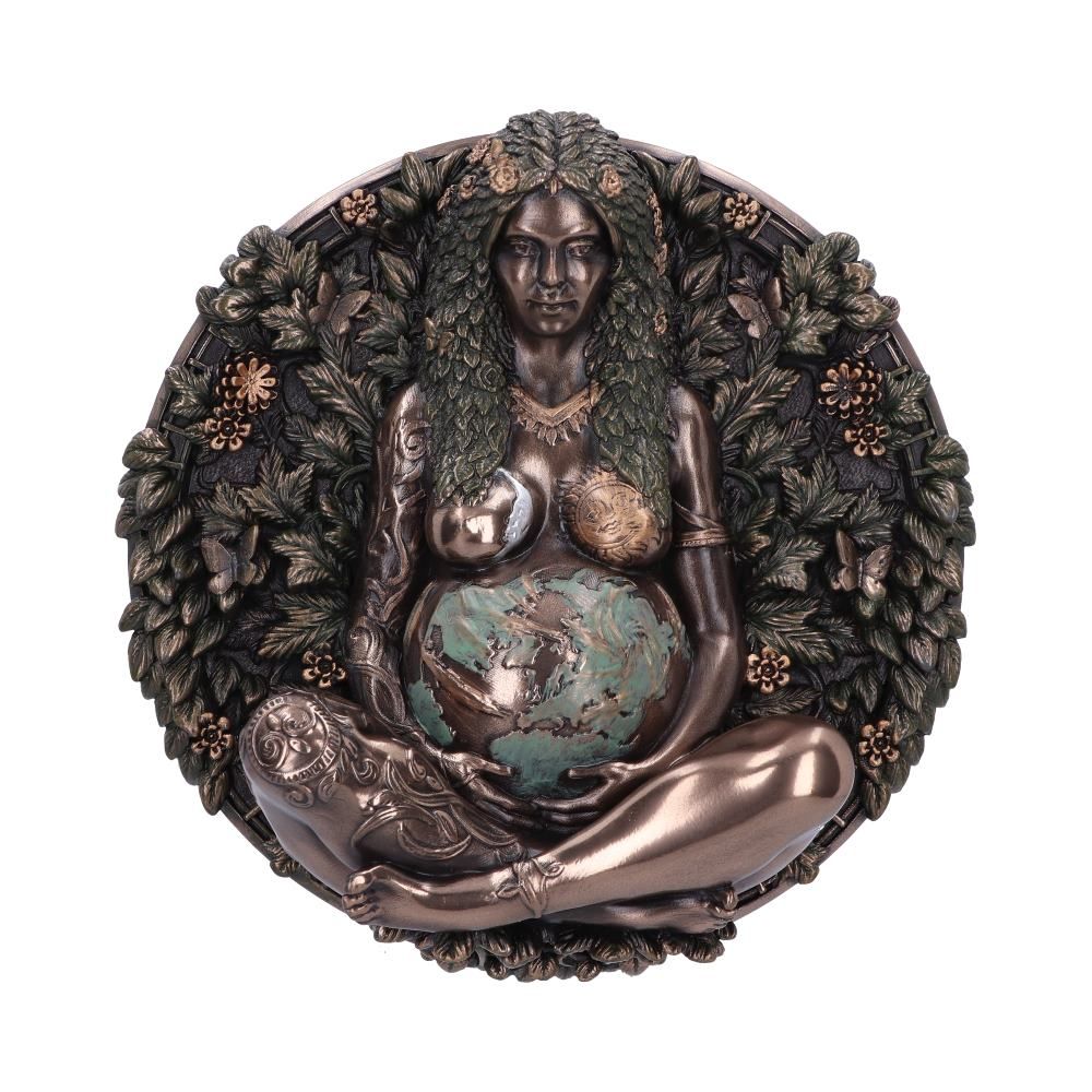 Mother Earth - Coloured Bronze Wall Plaque