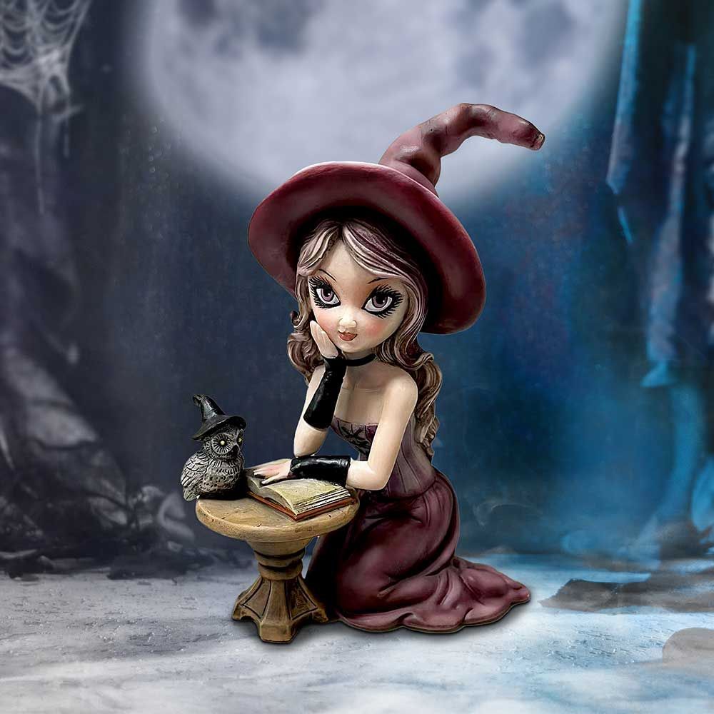 Agatha  - Witch & Spell Book Figurine