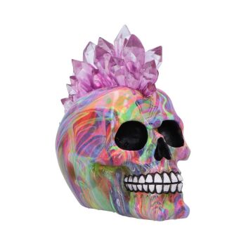 Psychedelic Crystal Skull Light-Up Figurine