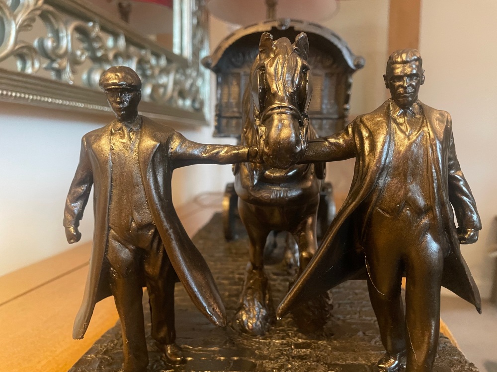 Peaky Blinders - Tommy & Arthur - Horse & Bowtop  - Bronze Sculpture
