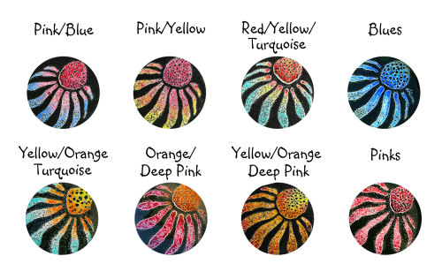 Echinacea Colours (Circle)