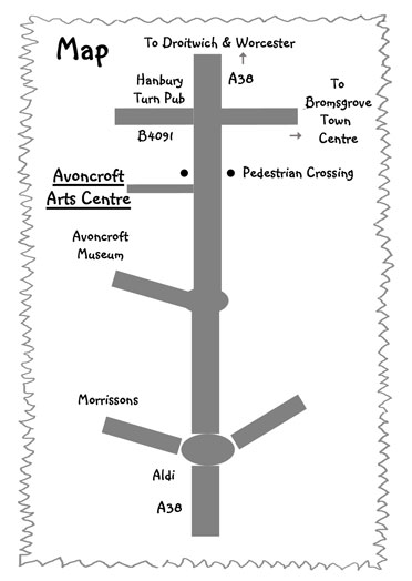 Map of Avoncroft Arts