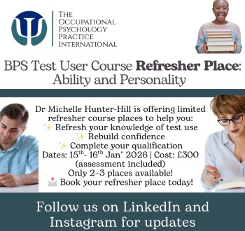 BPS Test User Ability & Personality Refresher Course Places