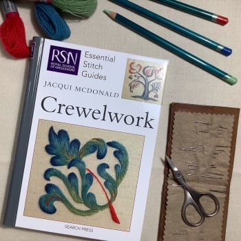 RSN Essential stitch guides - Crewelwork by Jacqui McDonald