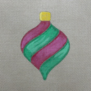 Droplet bauble pink and green