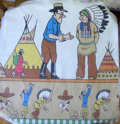 Tintin in America - Teepee - Cotton Panel